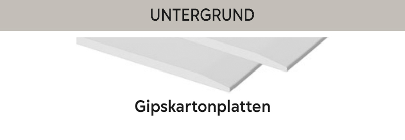 UNTERGRUND - Gipskartonplatten